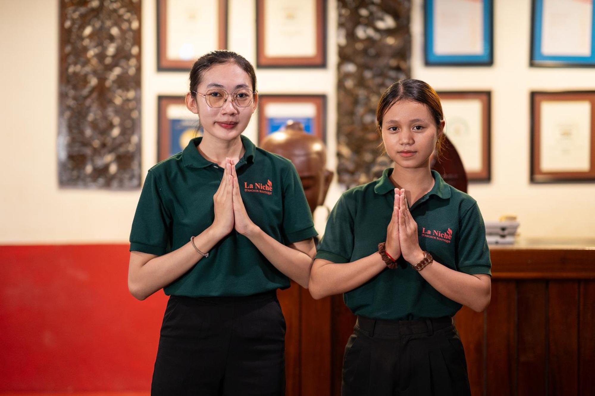 La Niche D'angkor Boutique Hotel Siem Reap Exterior foto